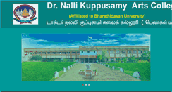 Desktop Screenshot of drnallikuppusamycollege.com